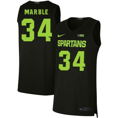 Men Michigan State Spartans NCAA #34 Julius Marble Black Authentic Nike 2019-20 Stitched College Basketball Jersey ZJ32G36CS